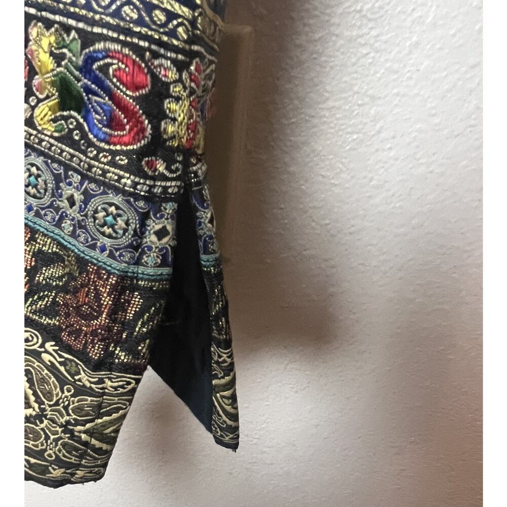 Chico’s Design Embroidered Vest Multicolor Full Zip Women’s Sz 0 (Small) - Picture 5 of 10